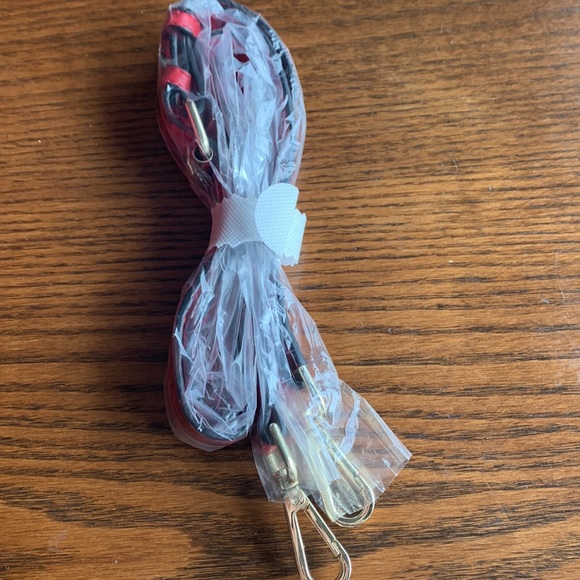 COPY - Red faux ostrich vegan leather satchel w shoulder strap gold hardware NWT - Picture 4 of 9